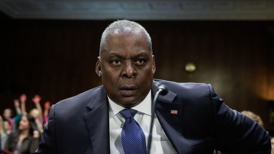 WASHINGTON, DC - OCTOBER 31: U.S. Secretary of Defense Lloyd Austin arrives to testify at a Senate Appropriations Committee hearing on Capitol Hill October 31, 2023 in Washington, DC. Austin and U.S. Secretary of State Antony Blinken both testified at the hearing on budget requests, which includes aid money for Israel and Ukraine. (Photo by Drew Angerer/Getty Images)