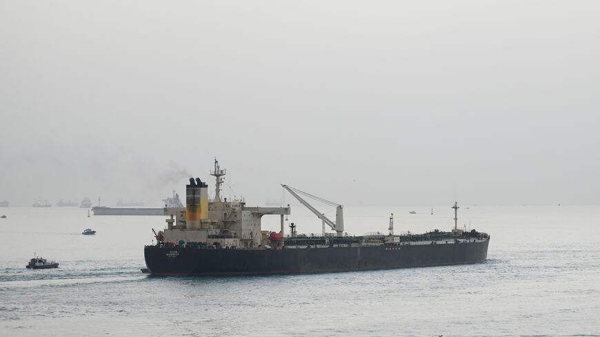 SUEZ, EGYPT - JANUARY 10: A ship transits the Suez Canal towards the Red Sea on January 10, 2024 in Suez, Egypt. on January 10, 2024 in Suez, Egypt. In the wake of Israel's war on Gaza after the October 7 Hamas attack on Israel, Houthi rebels in Yemen pledged disruption on all ships destined for Israel through the Red Sea's Suez Canal. The disruption on world trade is evident in the number of companies using this container ship route - a 90 per cent decline compared to figures one year ago. (Photo by Sayed 