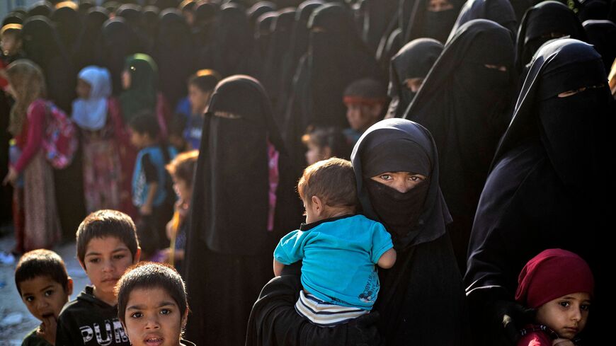 The Kurdish-run al-Hol camp in Syria holds relatives of suspected Islamic State (ISIS) fighters and others, Hasakeh governorate, Aug. 26, 2022.