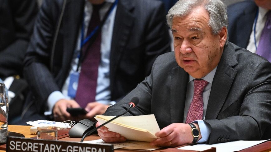 UN Secretary-General Antonio Guterres told the Security Council that the Middle East was on the edge of wider conflict