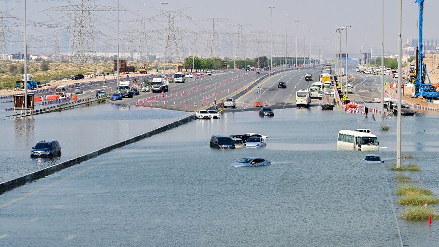 Persistently flooded roads have slowed Dubai's recovery from the storms