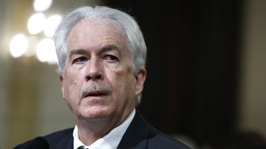 Central Intelligence Agency Director William Burns listens during a hearing with the House (Select) Intelligence Committee in the Cannon Office Building on March 12, 2024 in Washington, DC.