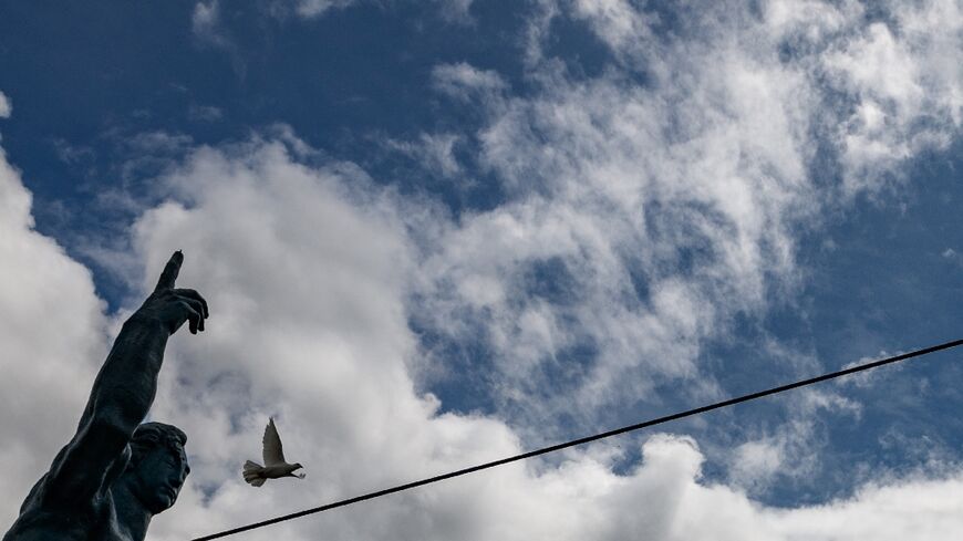 The sombre memorial at Nagasaki's Peace Park has in the past included ringing bells, a release of doves, and a prayer ceremony for the bombing victims