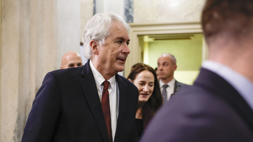 WASHINGTON, DC - JANUARY 30: CIA Director William Burns and Director of National Intelligence Avril Haines depart from the U.S. Capitol Building on January 30, 2024 in Washington, DC. Burns and Haines attended a briefing on Ukraine, Israel and the Middle East for the House Intelligence Committee and House Leadership. (Photo by Anna Moneymaker/Getty Images)