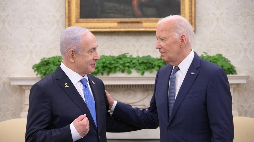 Meeting between President Joe Biden and Israeli Prime Minister Benjamin Netanyahu on July 25, 2024.