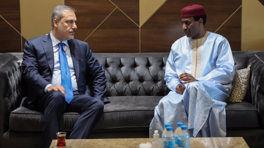 Turkey's Foreign Minister Hakan Fidan meets with Bakary Yaou Sangaré, Minister of Foreign Affairs, Cooperation and Nigeriens Abroad of Niger in Niamey, July 17, 2024.