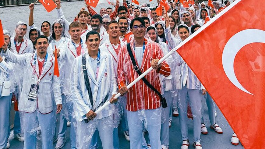 Turkey's Olympic team is pictured in Paris, on July 24, 2024.