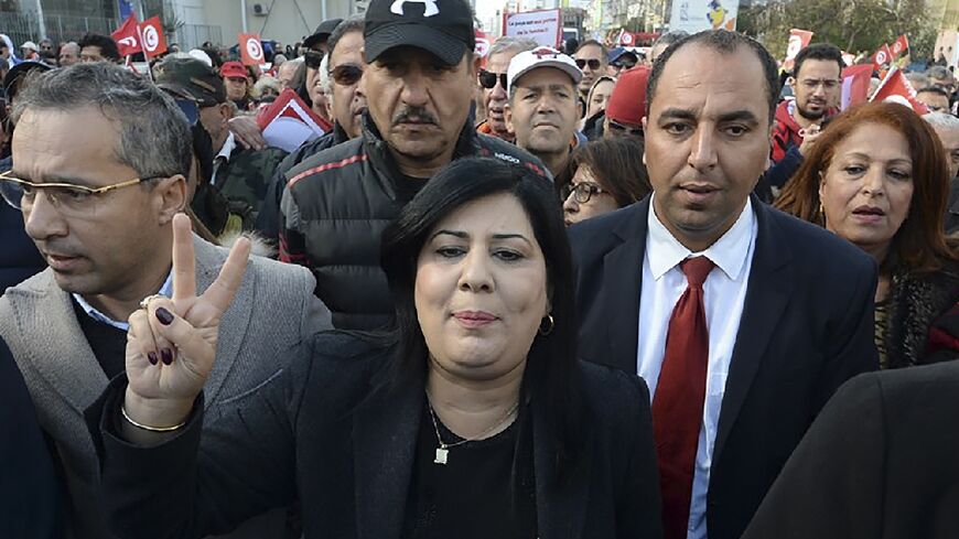 Abir Moussi is a staunch critic of the incumbent Tunisian President Kais Saied 