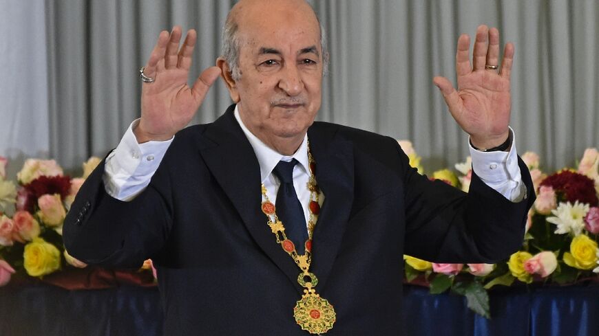 Algerian President Abdelmadjid Tebboune, who took over following mass pro-democracy protests in a widely boycotted election, is seeking a second five-year term