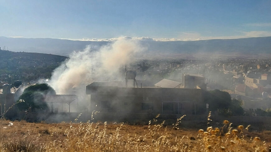 Smoke billows from a house in Baalbek in east Lebanon after a reported explosion of a radio device, on September 18, 2024, amid ongoing cross-border tensions between Israel and Hezbollah fighters. Communication devices exploded on July 18 in Hezbollah strongholds in Lebanon, as the Iran-backed group vowed to retaliate against Israel after a deadly wave of pager blasts that has raised fears of an all-out war. (Photo by AFP) (Photo by -/AFP via Getty Images)