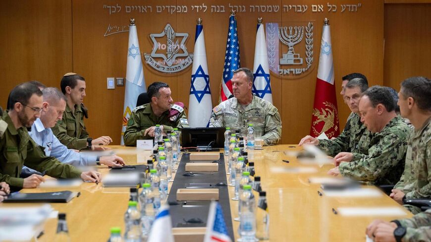 US CENTCOM chief Michael Kurilla (center right) meets with Israeli military chief Herzi Halevi (center left) on Sept. 9, 2024.