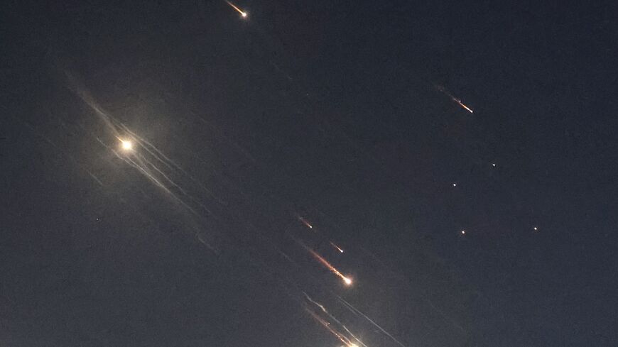 Projectiles intercepted over Tel Aviv in central Israel