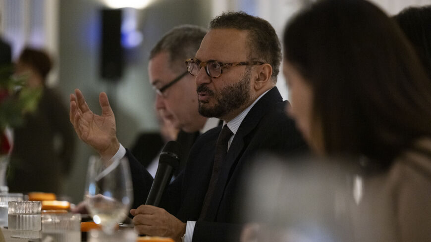 Anwar Gargash at an Al-Monitor event