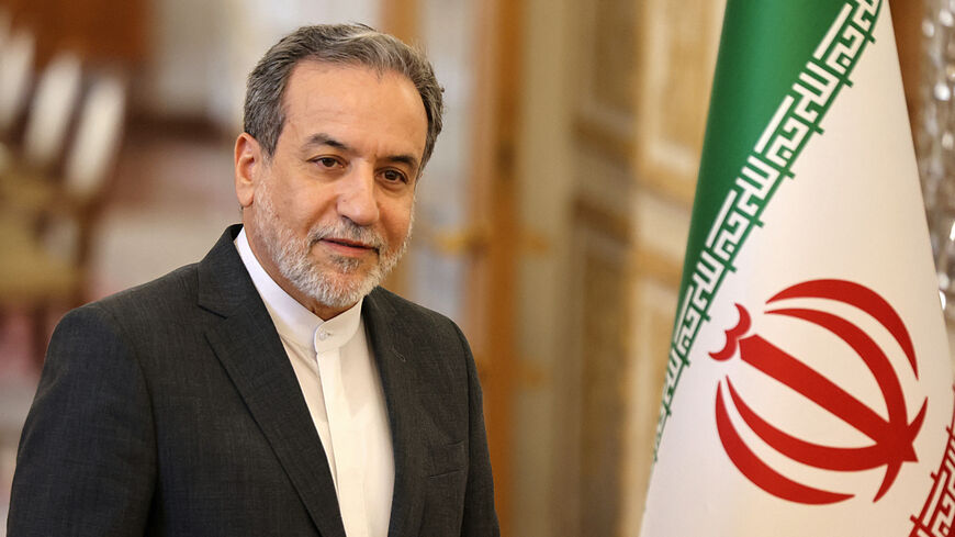 Iran's new foreign minister, Abbas Araghchi, waits for the arrival of his Qatari counterpart before their meeting in Tehran on Aug. 26, 2024.