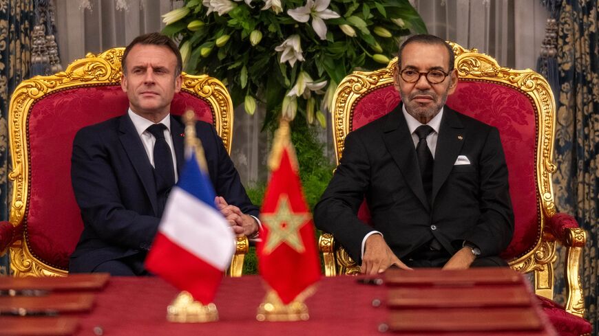 France's President Emmanuel Macron and Morocco's King Mohammed VI