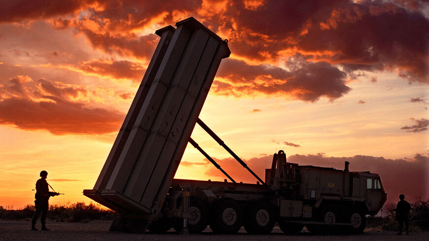 The Pentagon again postponed a key test of its troubled "THAAD'''' anti-missile defense rocket, seen this file photo, due to a commercial power failure, the Defense Department said. (photo by Lockheed Martin)