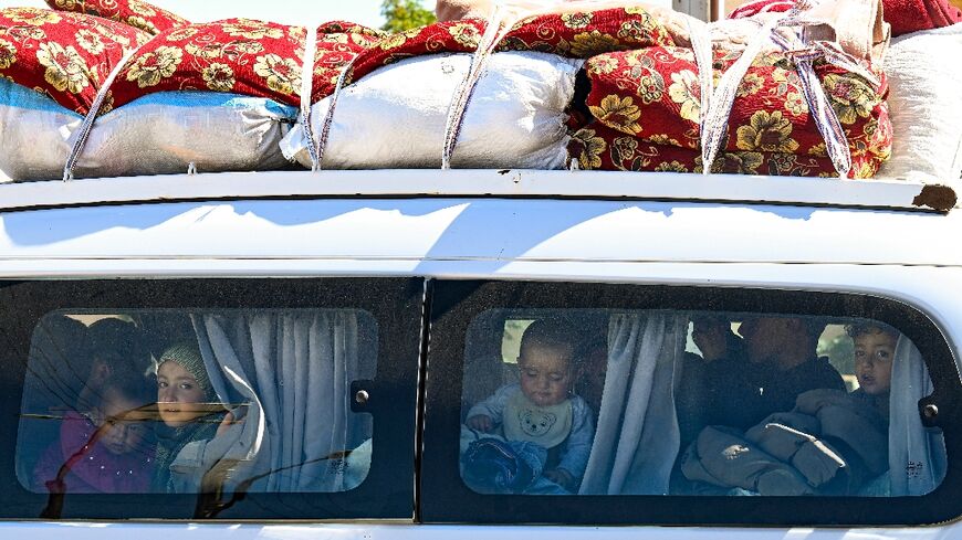 More than 300,000 civilians have fled Lebanon for Syria since Israel stepped up its offenive against Hezbollah on September 23, most of them Syrian refugees being displaced by war for a second time