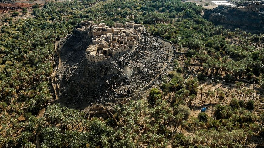 Archaeologists have discovered the remains of an ancient town hidden underneath the walled oasis of Khaybar in Saudia Arabia