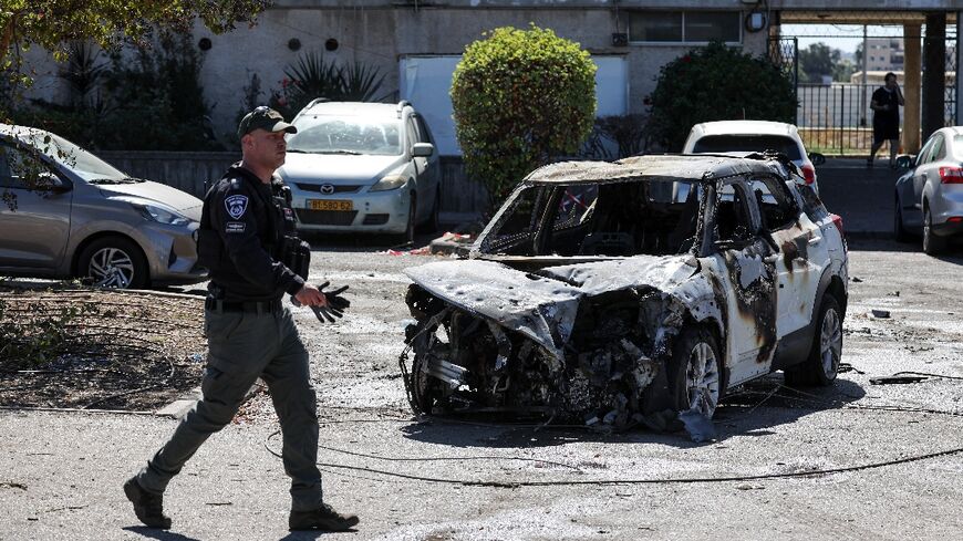 Five people were injured in Kiryat Ata, in the Haifa district, said emergency services