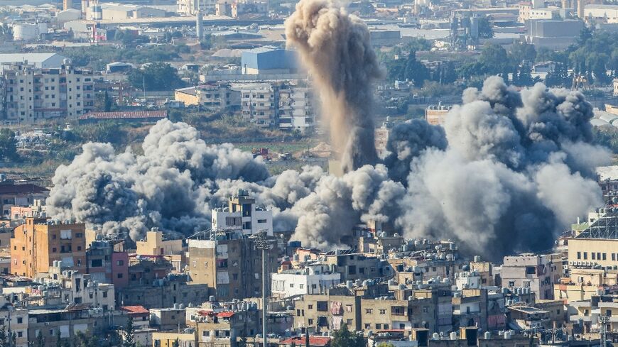 An Israeli airstrike hit the Chouaifet neighborhood in southern Beirut on November 14