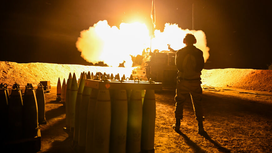 An Israel Defense Forces (IDF) artillery unit, using a self-propelled artillery howitzer, fires towards Gaza near the border on December 11, 2023 in Southern Israel. It has been more than two months since the Oct. 7 attacks by Hamas that left more than 1,200 killed and 240 kidnapped, of which 138 are still being held hostage, which has prompted Israel's retaliatory air and ground campaign in the Gaza Strip. (Photo by Alexi J. Rosenfeld/Getty Images)