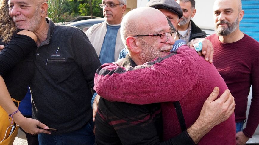 Freed prisoners were reunited with their loved ones