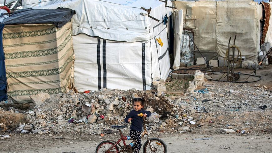 A camp for displaced people in Bureij, central Gaza -- humanitarian workers caution that a monumental task lies ahead