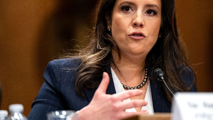 Elise Stefanik testifies before the US Senate Foreign Relations Committee on January 21, 2025