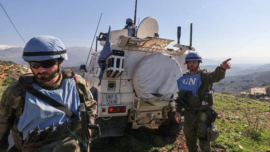 UN peacekeepers patrol in southern Lebanon amid a fragile truce between Israel and Hezbollah