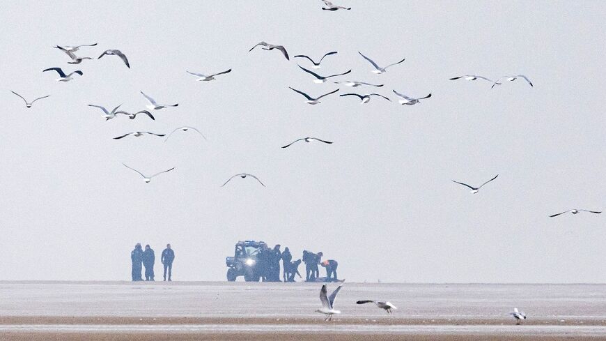 The man was found on the beach in Sangatte