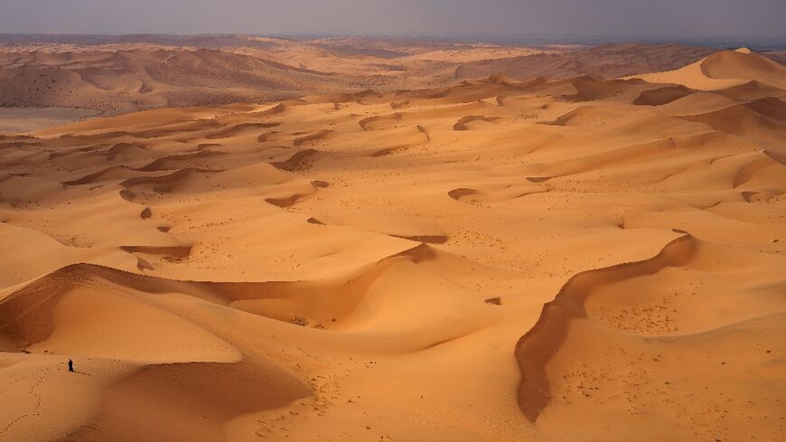 A solitary spectator watches the cars on stage 7 of the Dakar Rally