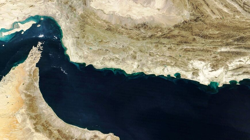 This handout natural-colour image acquired with MODIS on NASA's Terra satellite shows the Gulf of Oman and the Makran region in southern Iran
