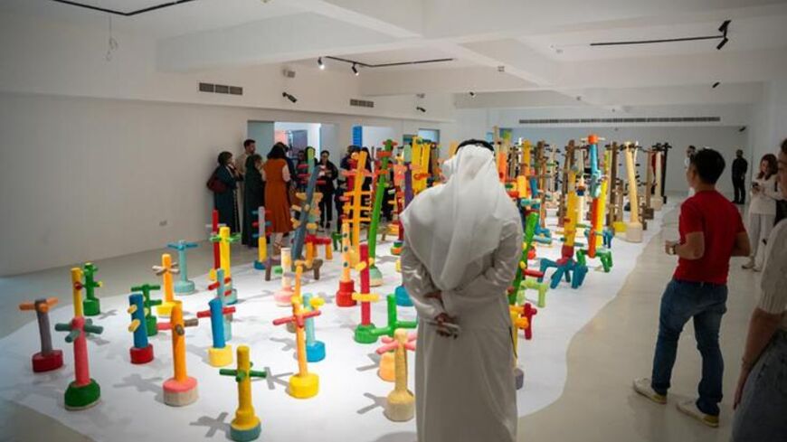 A view of the exhibition “Between Sunrise and Sunset: Mohamed Ahmed Ibrahim,” at the Maraya Art Center.