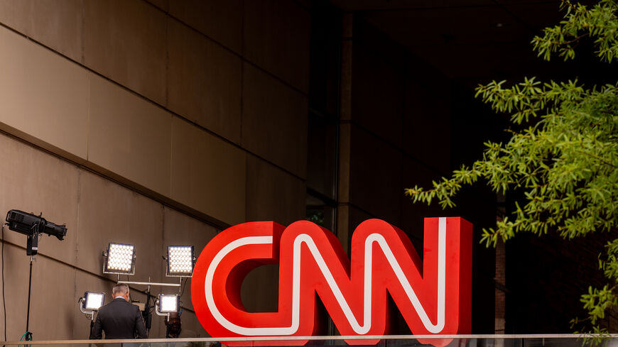 ATLANTA, GEORGIA - JUNE 27: The CNN logo is seen outside of their studios at the Turner Entertainment Networks on June 27, 2024 in Atlanta, Georgia. President Joe Biden and Republican presidential candidate, former U.S. President Donald Trump will face off in the first presidential debate of the 2024 presidential cycle this evening. (Photo by Andrew Harnik/Getty Images)