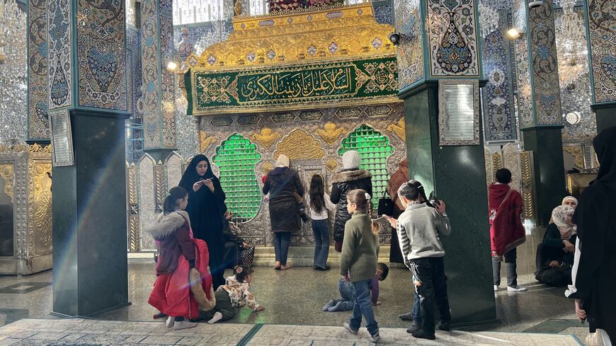 Shiite worshippers at all women’s section of the Sayyeda Zeinab shrine in Damascus on Jan. 28, 2025.