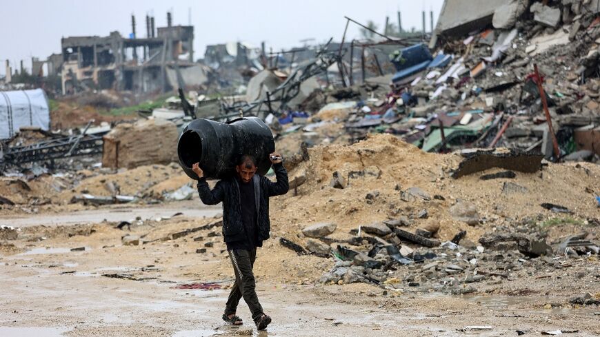 Large parts of the Gaza Strip have been left in ruins by more than 15 months of war