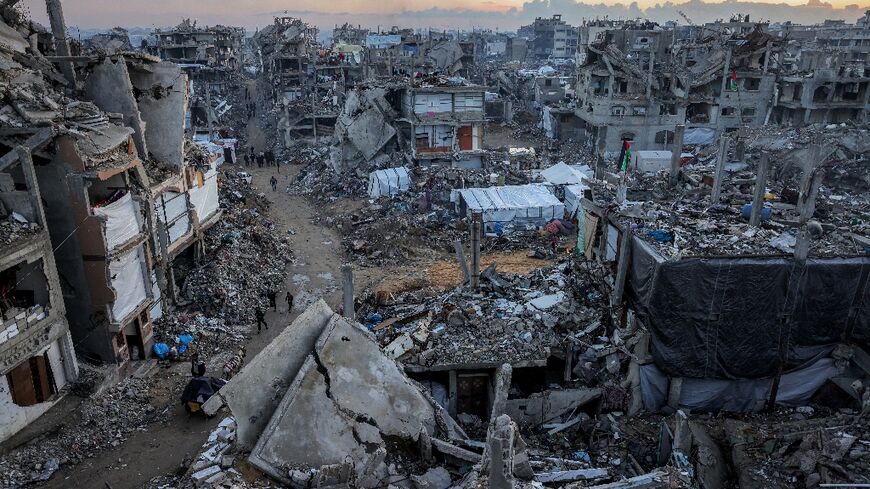Arab leaders were gathering in Cairo Tuesday to settle on a reconstruction plan for the devastated Gaza Strip
