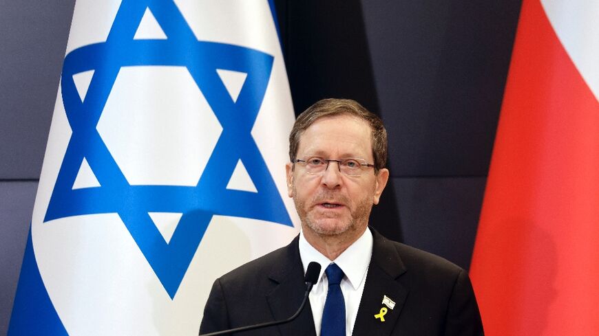 Israel's President Isaac Herzog visits Auschwitz-Birkenau to commemorate victims of the Nazi death camp
