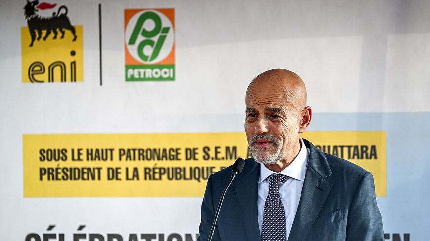 Italian energy giant Eni's general director, Claudio Descalzi.