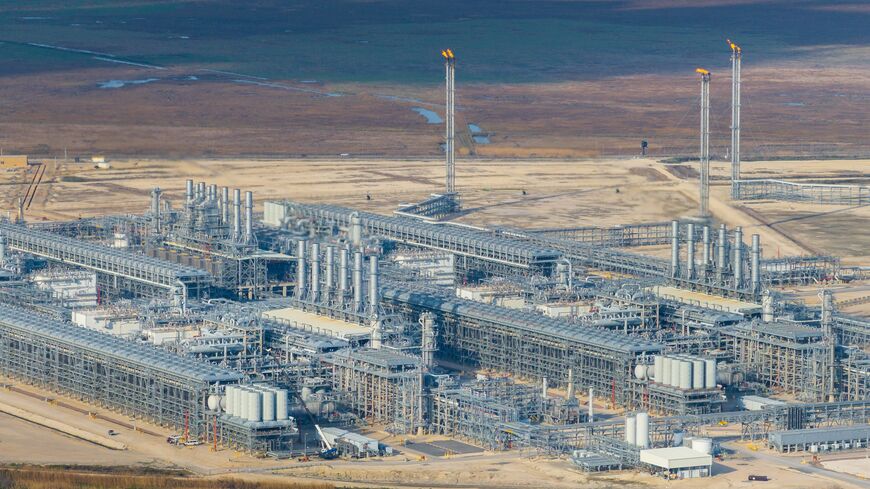 An aerial view of the Cheniere Energy liquefied natural gas plant, on Feb. 10, 2025, in Port Arthur, Texas.