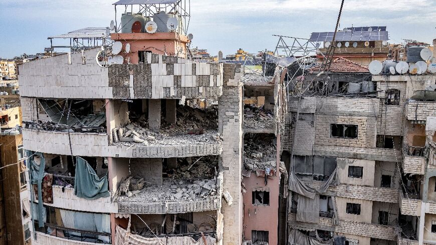 The strike on the south Beirut building damaged its top floors