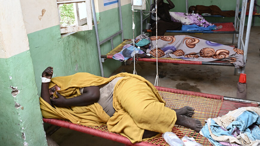 Cholera patients are treated at a clinic in Sudan's Red Sea State on September 25, 2024. 