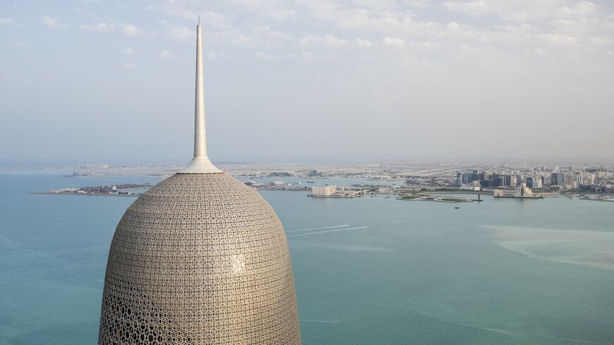 Skyscraper in Doha, Qatar. 