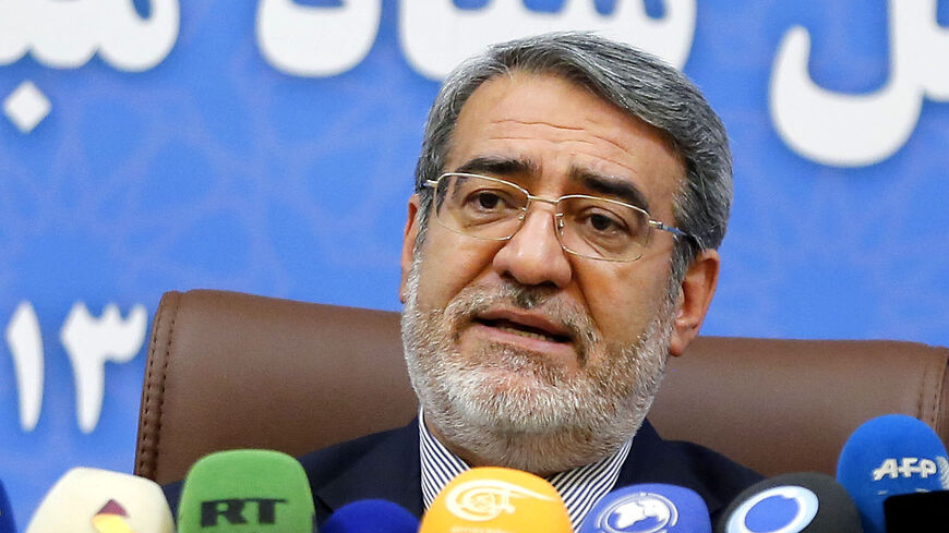 Iran's Interior Minister Abdolreza Rahmani Fazli speaks during a press conference in the capital Tehran on July 1, 2018. (Photo by ATTA KENARE / AFP) (Photo credit should read ATTA KENARE/AFP via Getty Images)