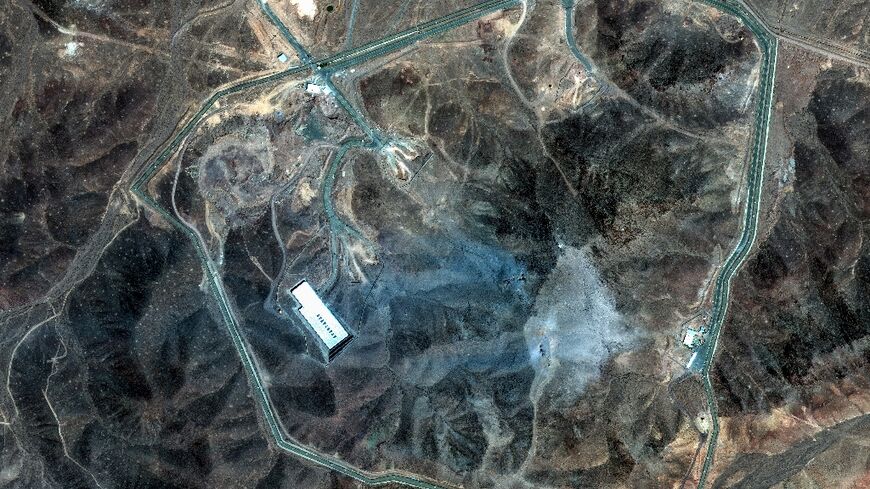 Iran's Fordow nuclear enrichment facility seen on June 22, 2025 after US strikes on the site