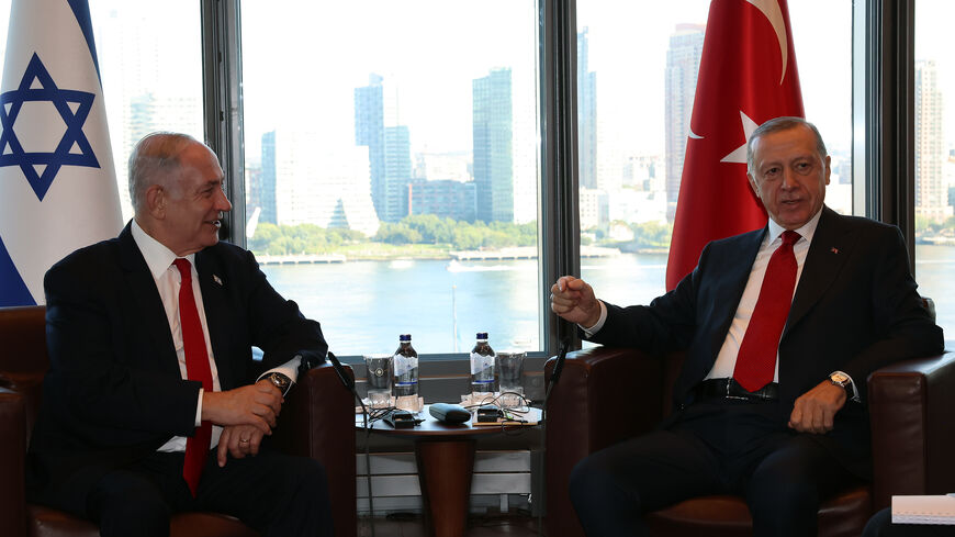 President Recep Tayyip Erdoğan received Israeli Prime Minister Benjamin Netanyahu at the Turkish House.
