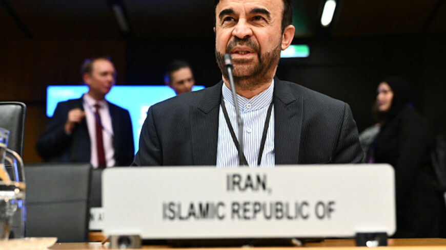 Iran's ambassador to the International Atomic Energy Agency Reza Najafi attends the Board of Governors meeting in Vienna, Austria on June 9, 2025. (JOE KLAMAR/AFP via Getty Images)