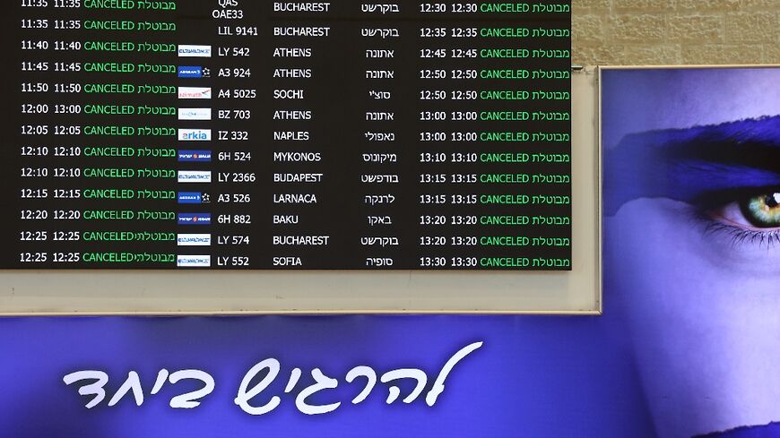 Airlines halted flights to and from Tel Aviv following Israel's strikes in Iran
