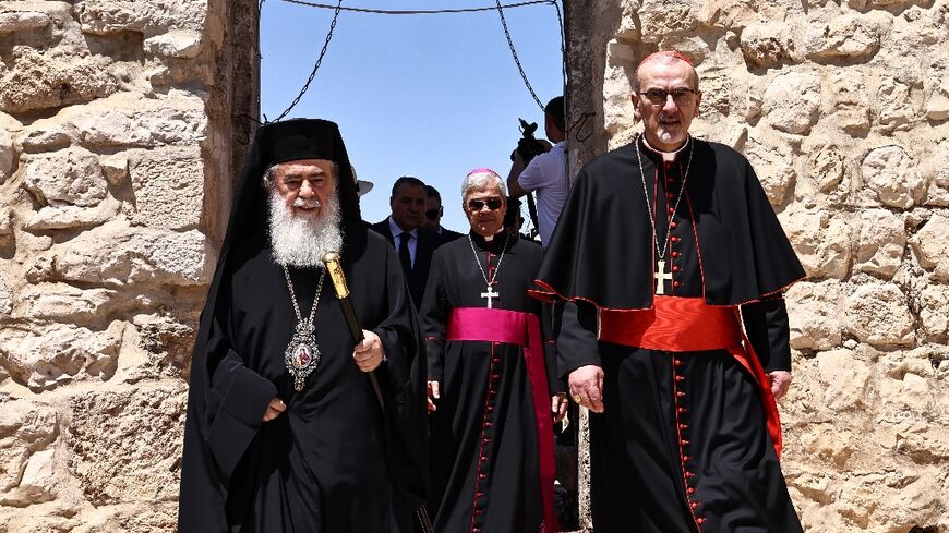 Latin Patriarch of Jerusalem Pierbattista Pizzaballa and Greek Orthodox Patriarch of Jerusalem Theophilos III last week called for an end to Israeli settler attacks in the West Bank