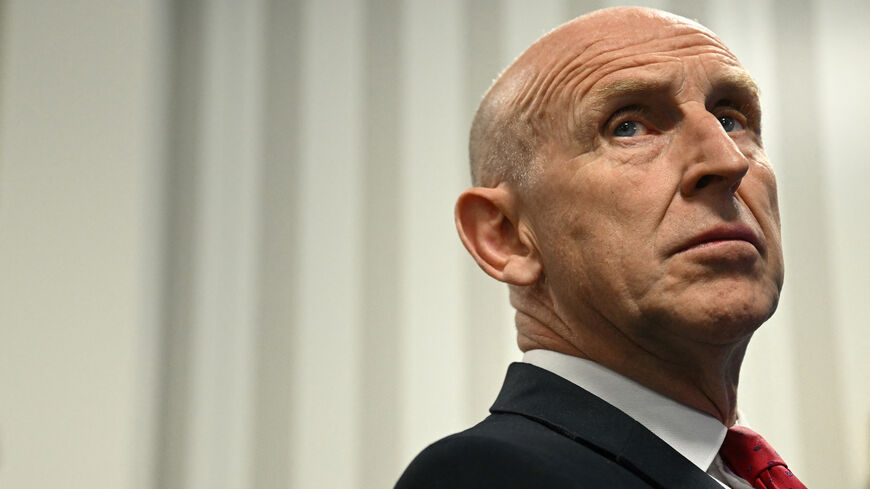 Britain's Defence Secretary John Healey attends Britain's Prime Minister's press conference during the North Atlantic Treaty Organization (NATO) summit in The Hague, Netherlands, June 25, 2025. BEN STANSALL/Pool via REUTERS